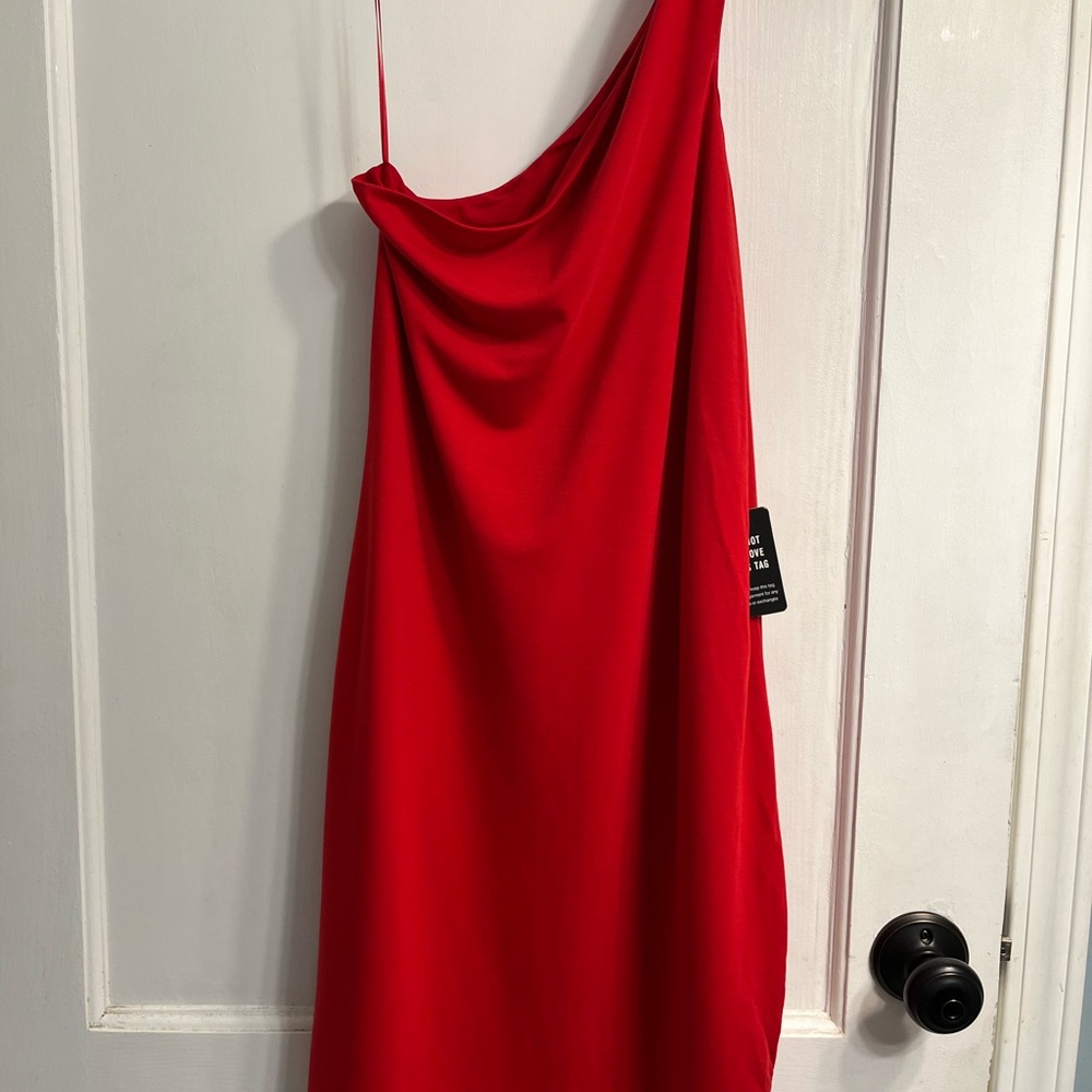 Express Body Contour One-Shoulder Dress | Size M | NWT